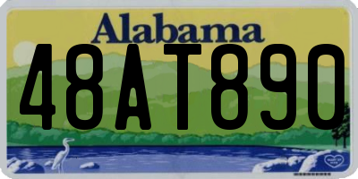 AL license plate 48AT890
