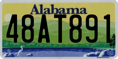 AL license plate 48AT891