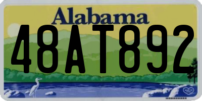 AL license plate 48AT892