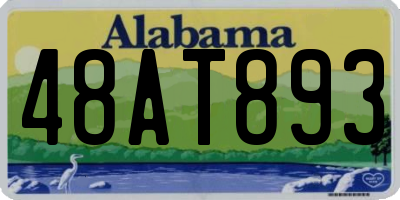 AL license plate 48AT893