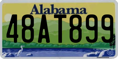 AL license plate 48AT899