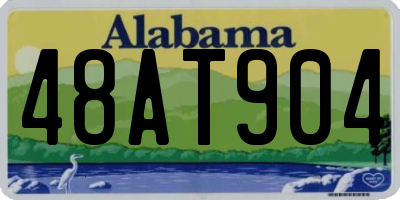 AL license plate 48AT904