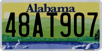 AL license plate 48AT907