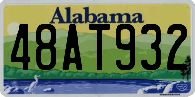 AL license plate 48AT932