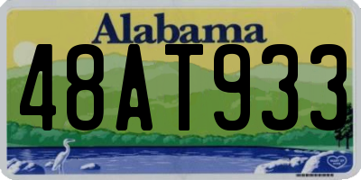 AL license plate 48AT933