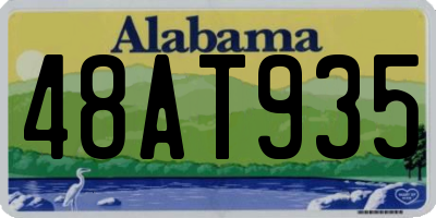 AL license plate 48AT935