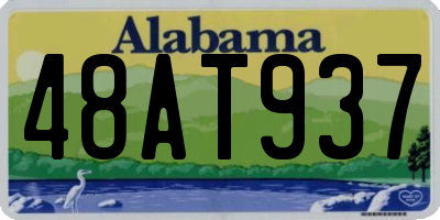 AL license plate 48AT937
