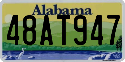 AL license plate 48AT947