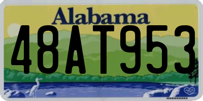 AL license plate 48AT953