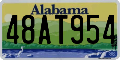 AL license plate 48AT954