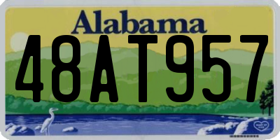 AL license plate 48AT957