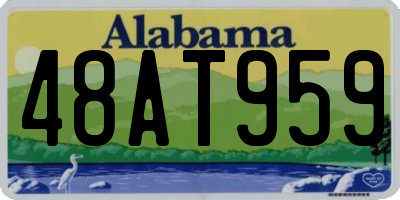AL license plate 48AT959