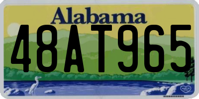 AL license plate 48AT965