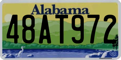 AL license plate 48AT972