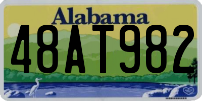 AL license plate 48AT982