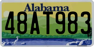 AL license plate 48AT983