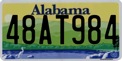 AL license plate 48AT984
