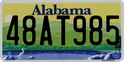 AL license plate 48AT985