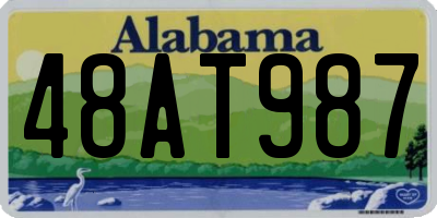 AL license plate 48AT987