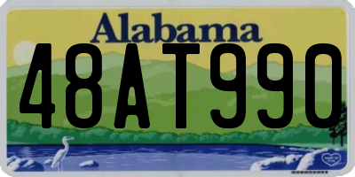 AL license plate 48AT990