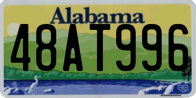 AL license plate 48AT996