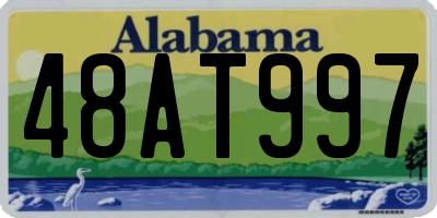 AL license plate 48AT997