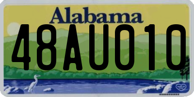 AL license plate 48AU010