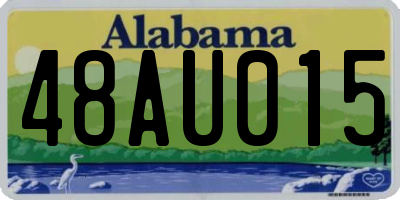 AL license plate 48AU015