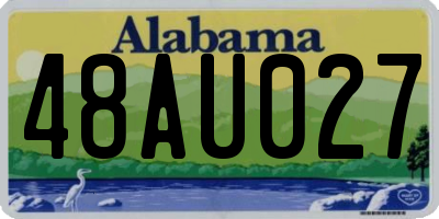 AL license plate 48AU027