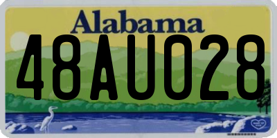 AL license plate 48AU028