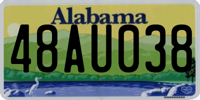AL license plate 48AU038