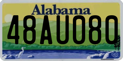 AL license plate 48AU080