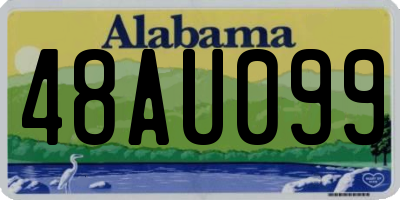 AL license plate 48AU099