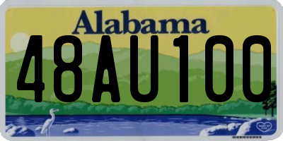 AL license plate 48AU100
