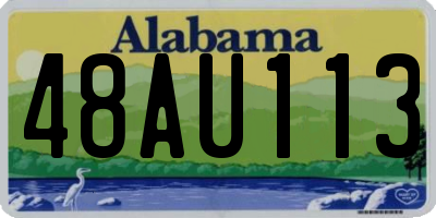 AL license plate 48AU113