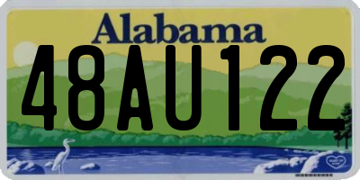 AL license plate 48AU122