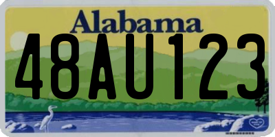 AL license plate 48AU123