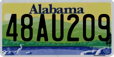 AL license plate 48AU209