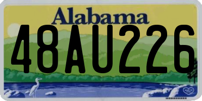 AL license plate 48AU226