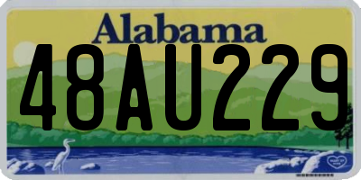AL license plate 48AU229