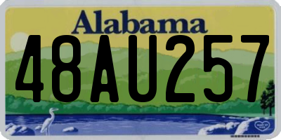 AL license plate 48AU257