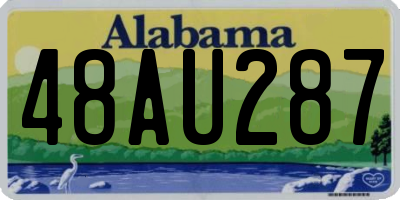 AL license plate 48AU287