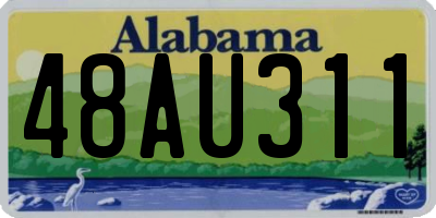 AL license plate 48AU311