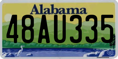 AL license plate 48AU335