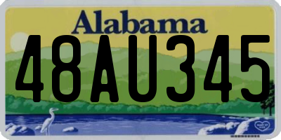 AL license plate 48AU345