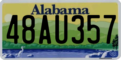 AL license plate 48AU357