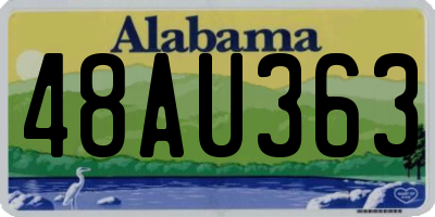 AL license plate 48AU363