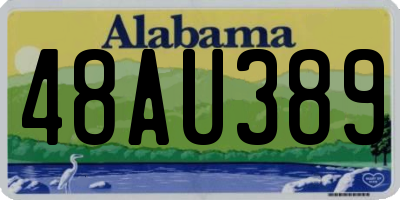 AL license plate 48AU389