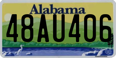 AL license plate 48AU406