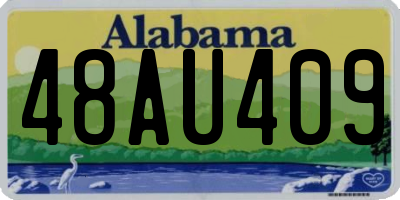 AL license plate 48AU409